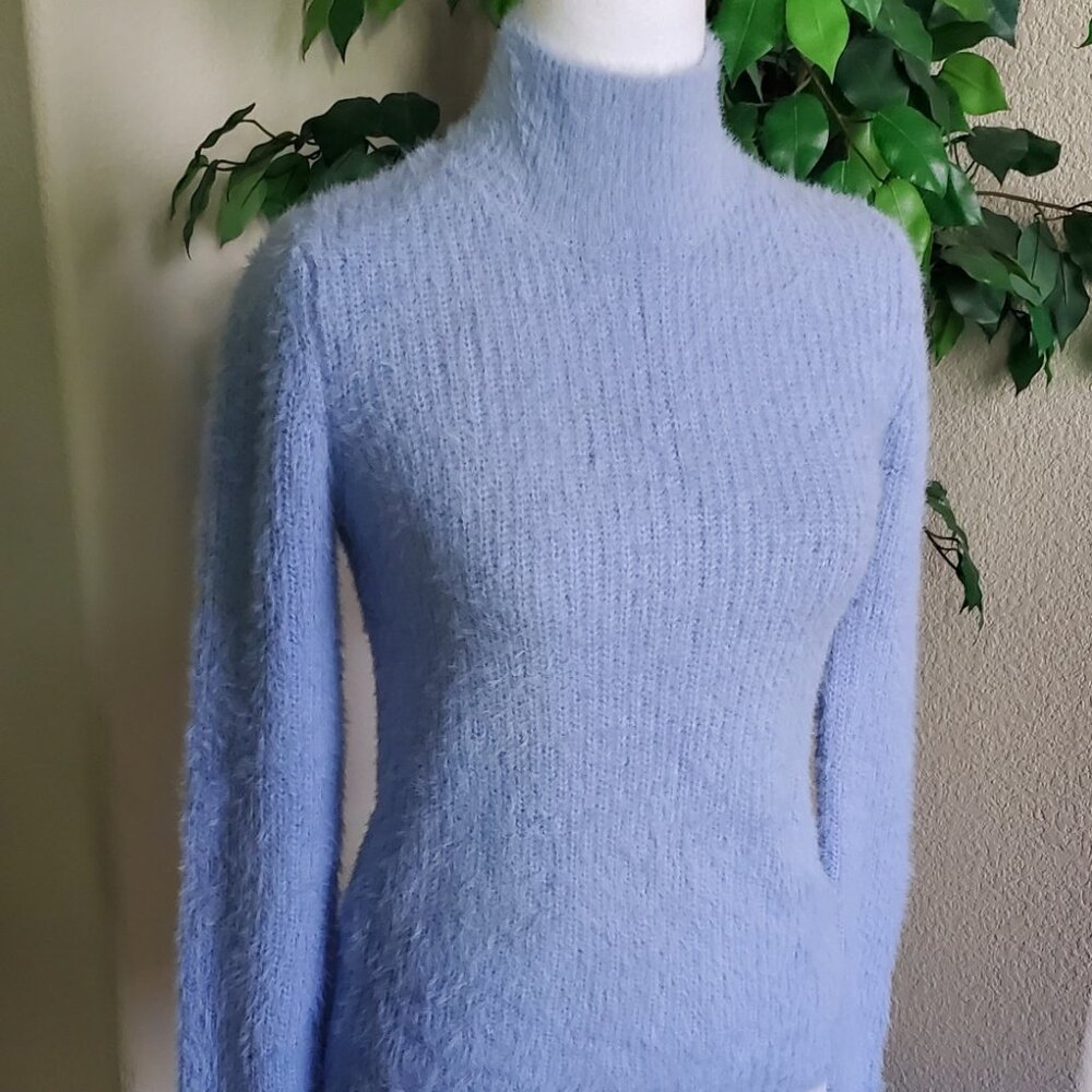 Marled Reunited Fuzzy Mock Neck Sweater